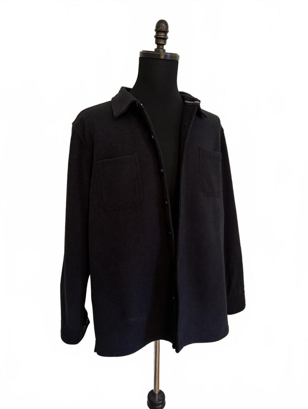 Weatherproof Vintage Men's Black Button-up Jacket Large